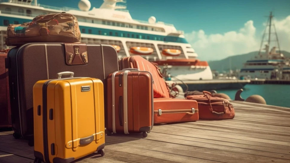 Gepäck vor einem Kreuzfahrtschiff Gepäck vor einem Kreuzfahrtschiff, © Adobe Stock / Neuroshock