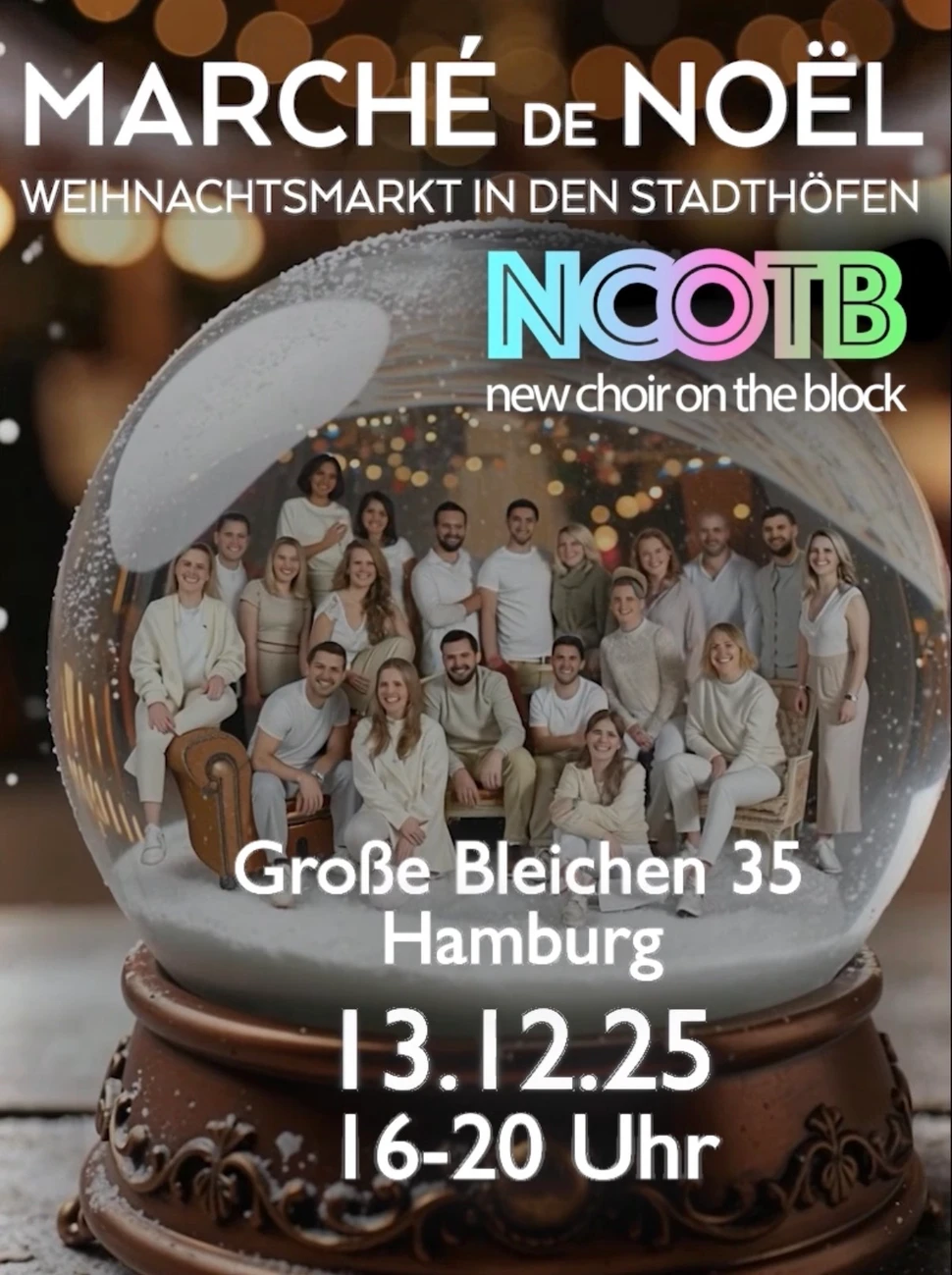 Weihnachtsmarkt Auftritt NCOTB