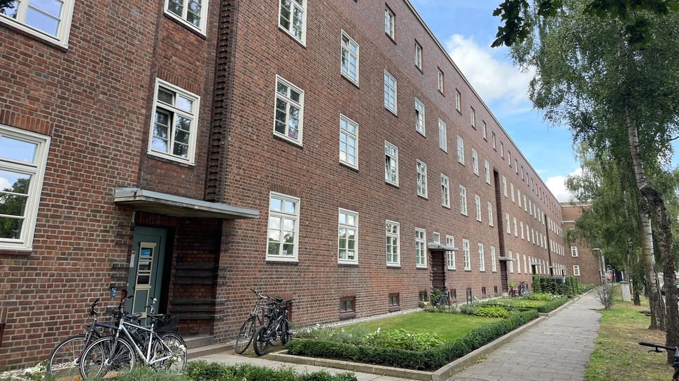 Rotklinker-Wohnhäuser in Bahrenfeld