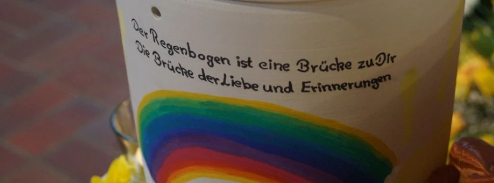 Urne mit persönlichem Spruch
