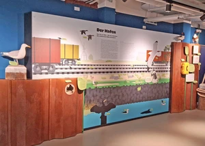 Austellungsstücke im NaturRaum Hafen
