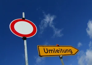Umleitungsschild