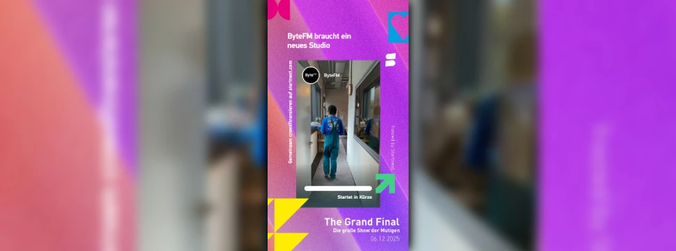 Plakat zur Spendenaktion von ByteFM