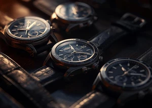 3 Uhren liegen auf einem Tisch