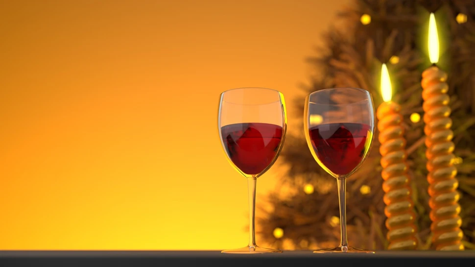 Kerzen und Weingläser, © 3D Animation Production Company / pixabay.com