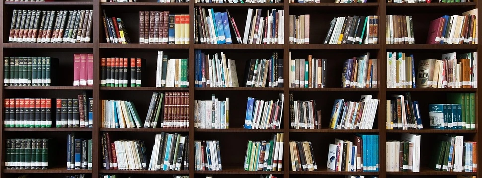 Ein Bücherregal mit vielen Büchern