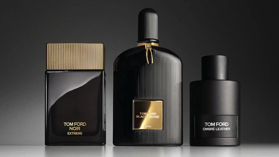 Ikonische Tom-Ford-Düfte wie Soleil Blanc, Oud Wood und Neroli Portofino im typischen Flakon-Design