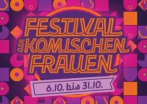 Poster zum Festival der komischen Frauen
