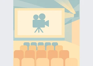 Kino mit Filmprojektor