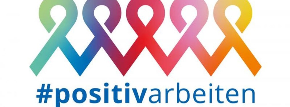 Deutsche Aidshilfe #positivarbeiten, Logo