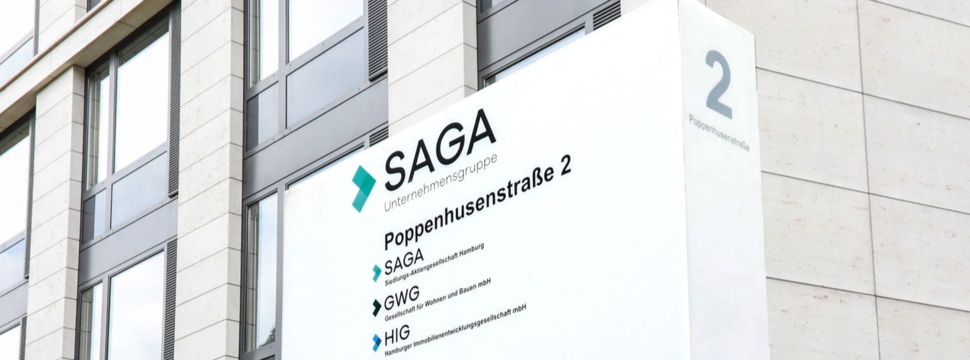 SAGA Zentrale Hamburg Eingangsbereich, © A. Bock / SAGA